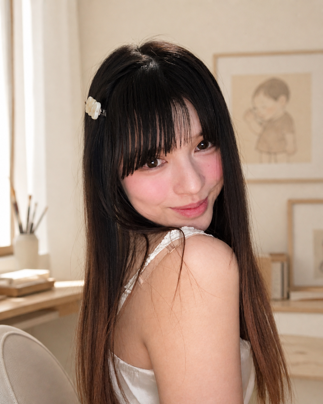 Renee Ng, artist and founder of Little Chapter, in her studio